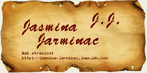 Jasmina Jarminac vizit kartica